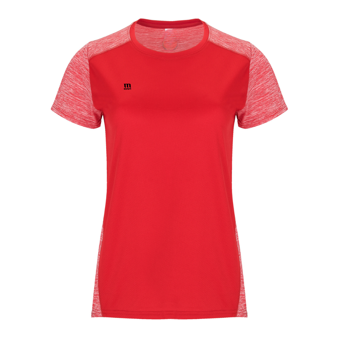 10er SET MA6663PI DAMEN Funktions-Kurzarm-Shirt - Tailliert mit Druck