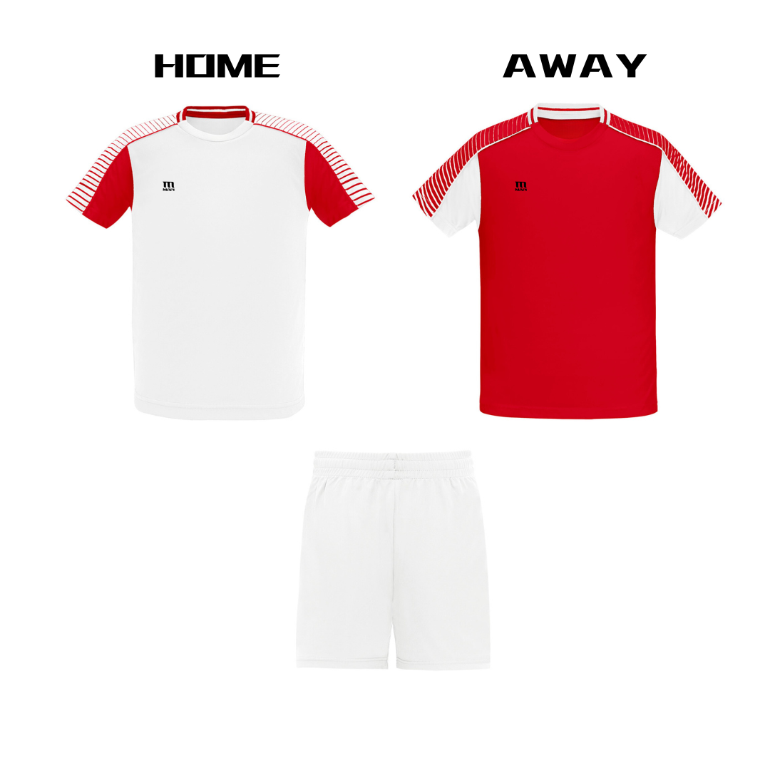 10 x Trikot Heim & Auswärts + 1x Hose - Set ONE mit Druck