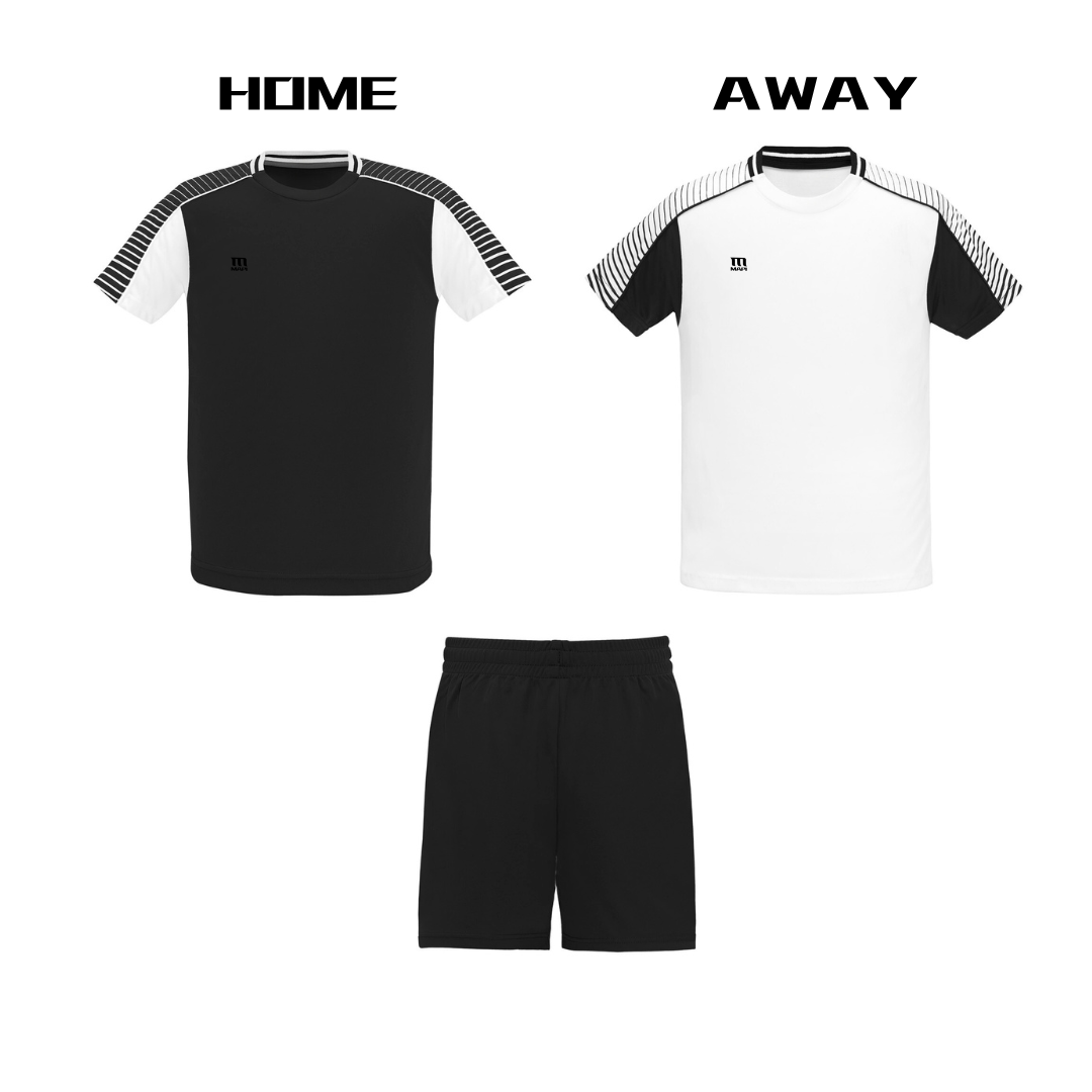 10 x Trikot Heim & Auswärts + 1x Hose - Set ONE mit Druck