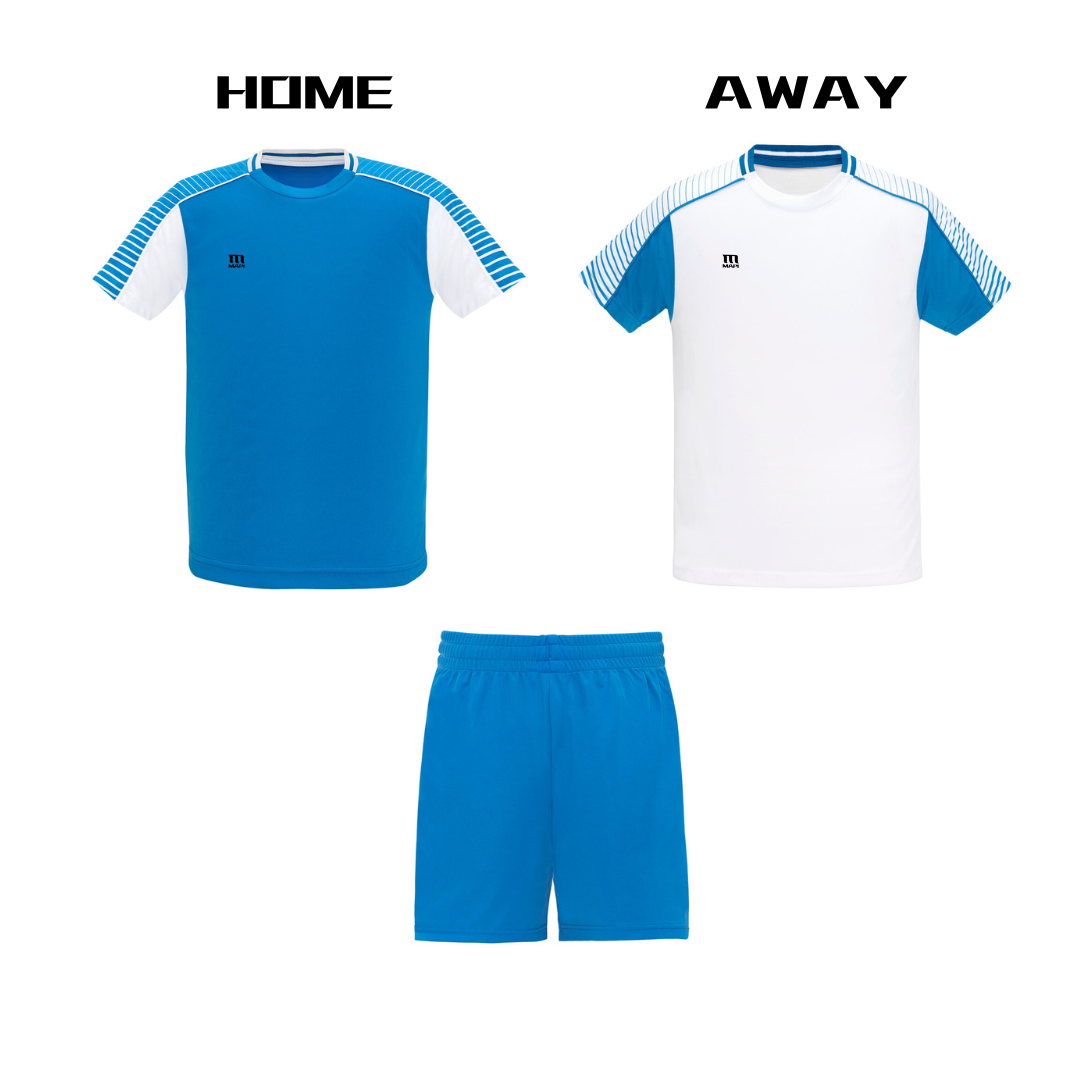 10 x Trikot Heim & Auswärts + 1x Hose - Set ONE mit Druck