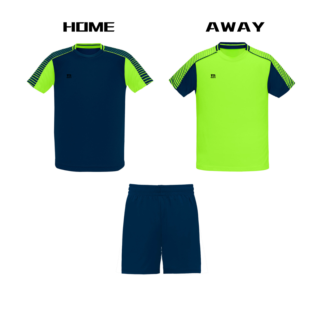 10 x Trikot Heim & Auswärts + 1x Hose - Set ONE mit Druck