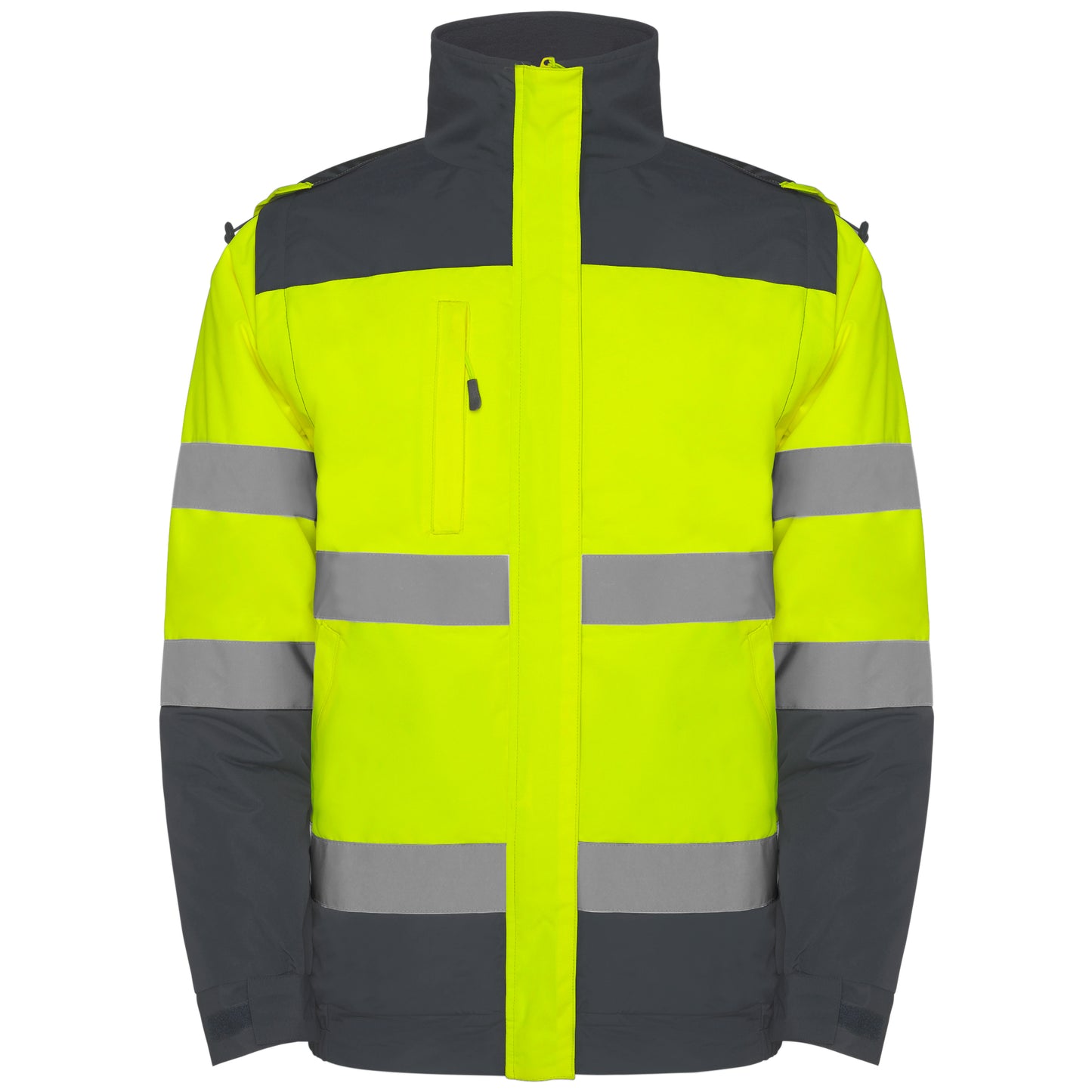 MA9304PI- Kombi Gesteppter Parka mit Weste / mit hoher Sichtbarkeit