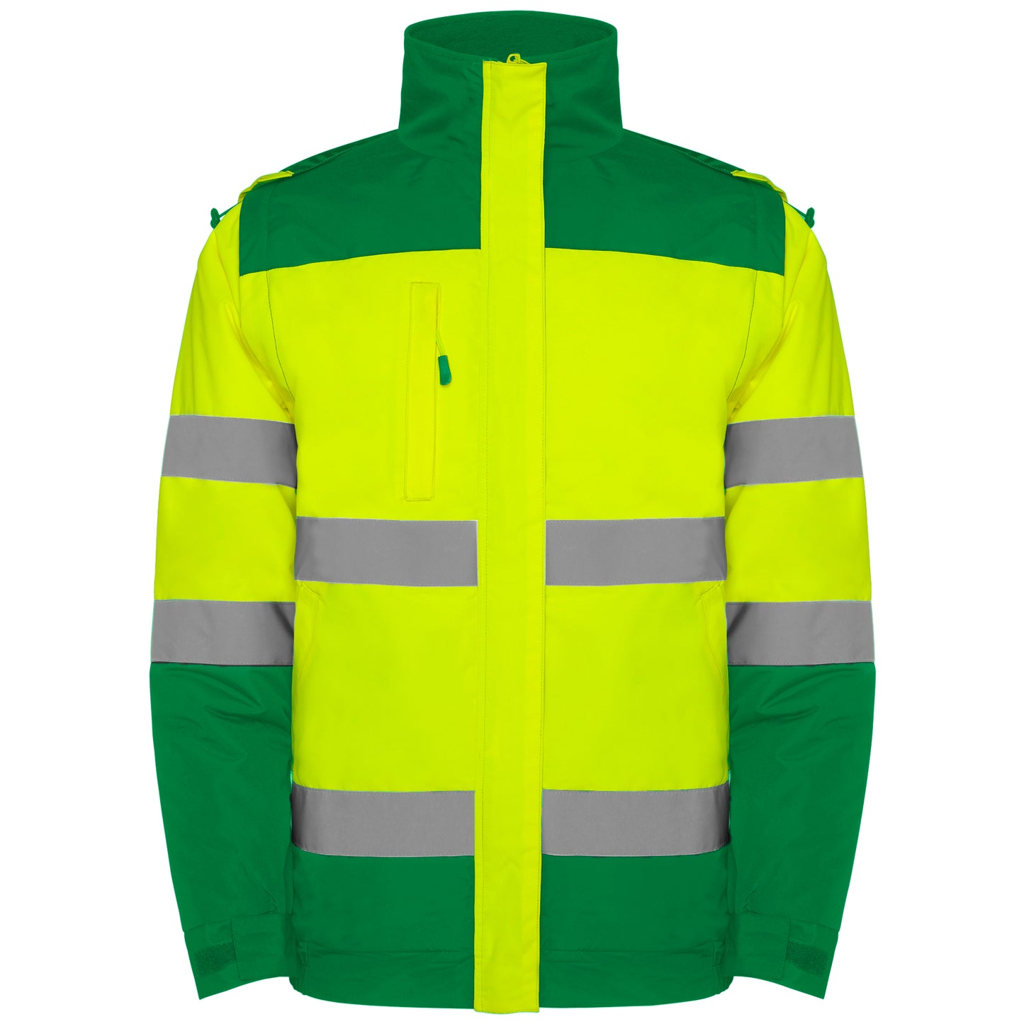MA9304PI- Kombi Gesteppter Parka mit Weste / mit hoher Sichtbarkeit