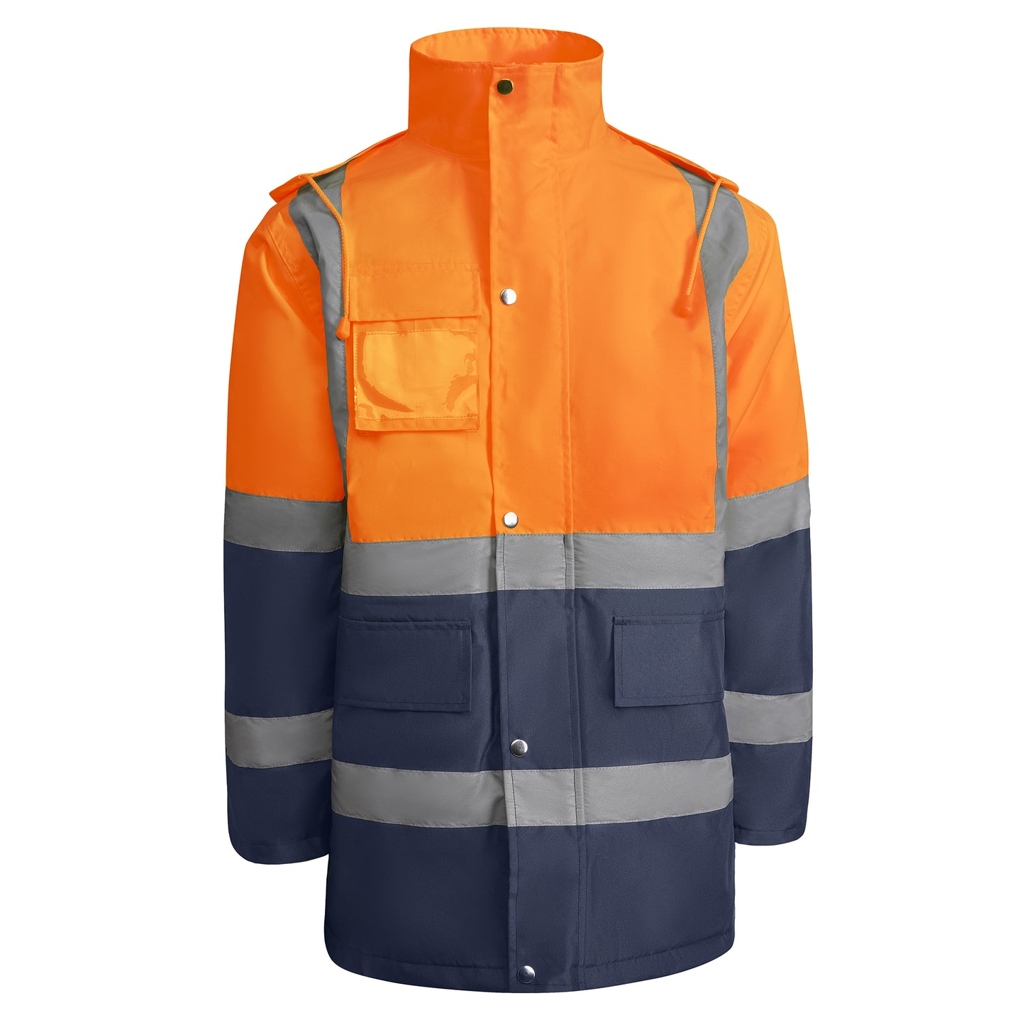 MA9320PI- Gesteppter Parka mit Ausweistasche / mit hoher Sichtbarkeit