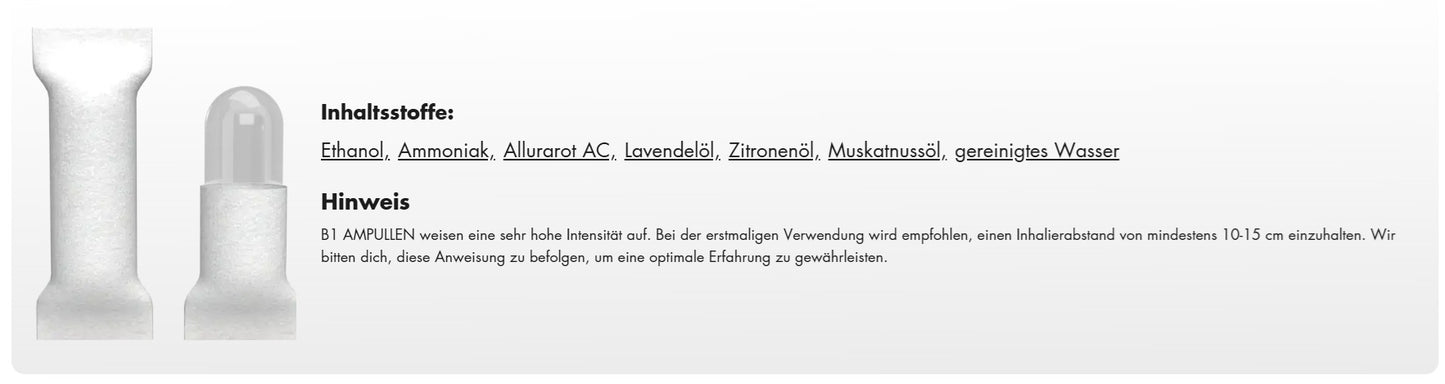 B1 RIECHSALZ AMPULLEN