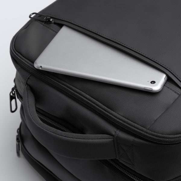 Reiserucksack  PU-Leder Vergrößerbar