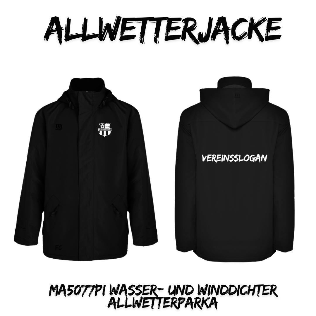 MA5077PI Wasser- und winddichter Allwetterparka mit Stehkragen -