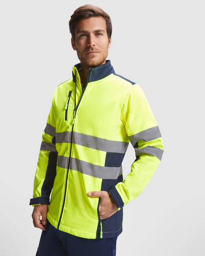 MA9303PI- Softshell Jacke Hi-Viz, zweifarbig