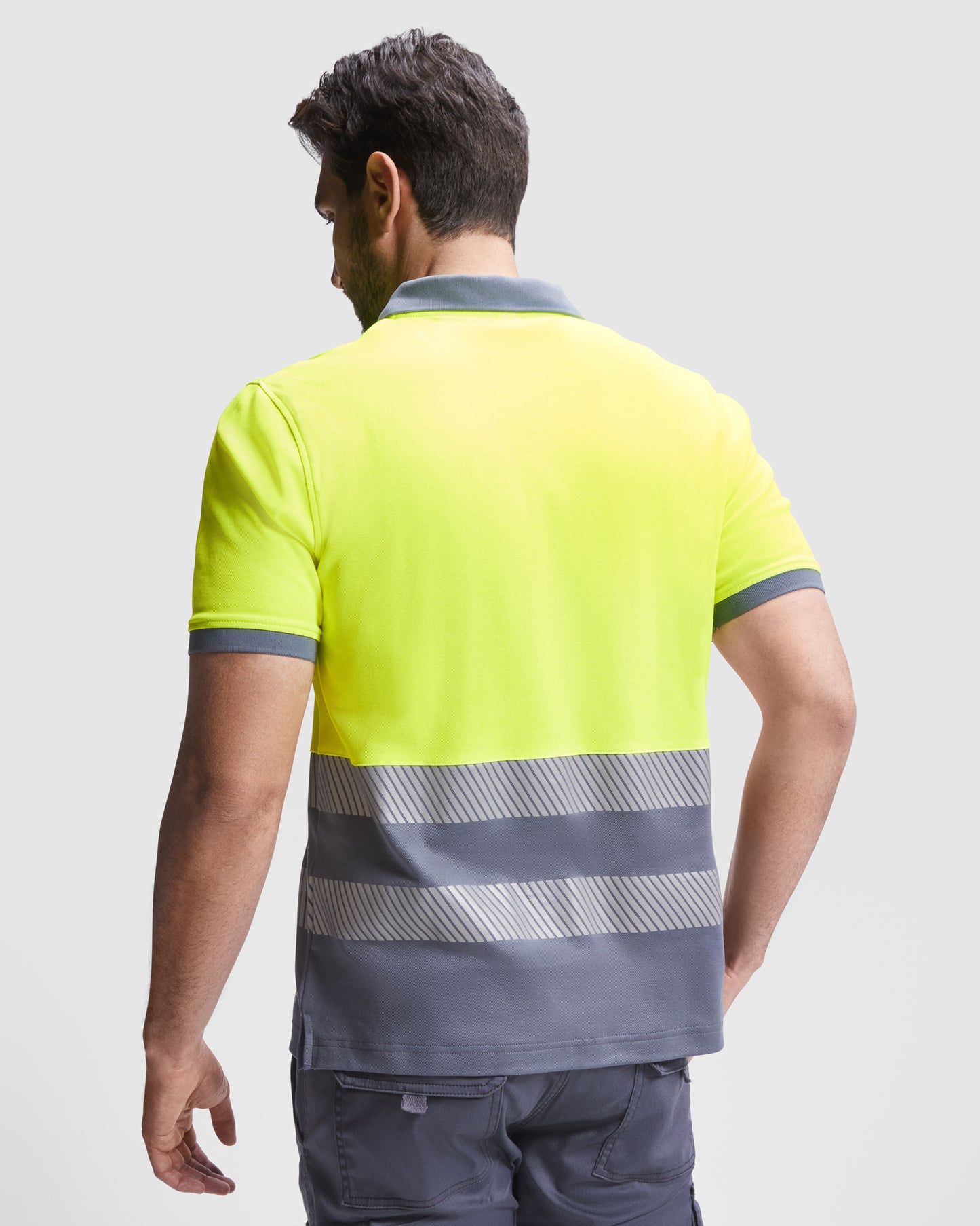 MA9318PI - Funktions kurzarm Poloshirt mit High Visibility