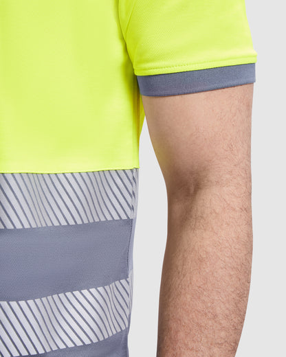 MA9318PI - Funktions kurzarm Poloshirt mit High Visibility