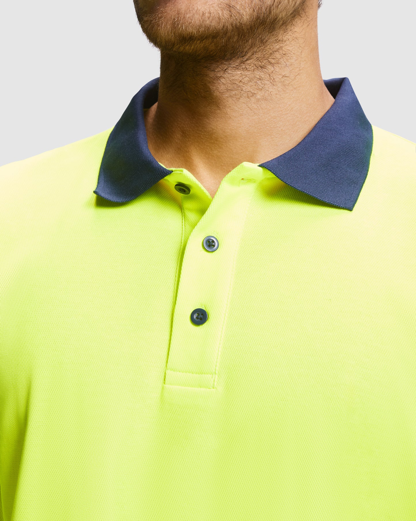 MA9319PI - Funktions Langarm-Poloshirt mit hoher Sichtbarkeit