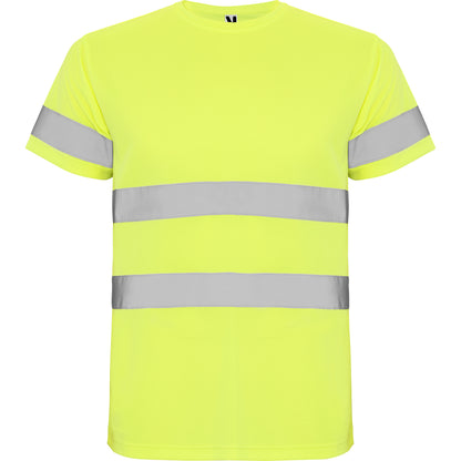 MA9310PI - FunktionsT-Shirt, Hi-Viz, Silberband, kurzarm