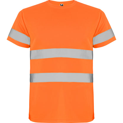 MA9310PI - FunktionsT-Shirt, Hi-Viz, Silberband, kurzarm