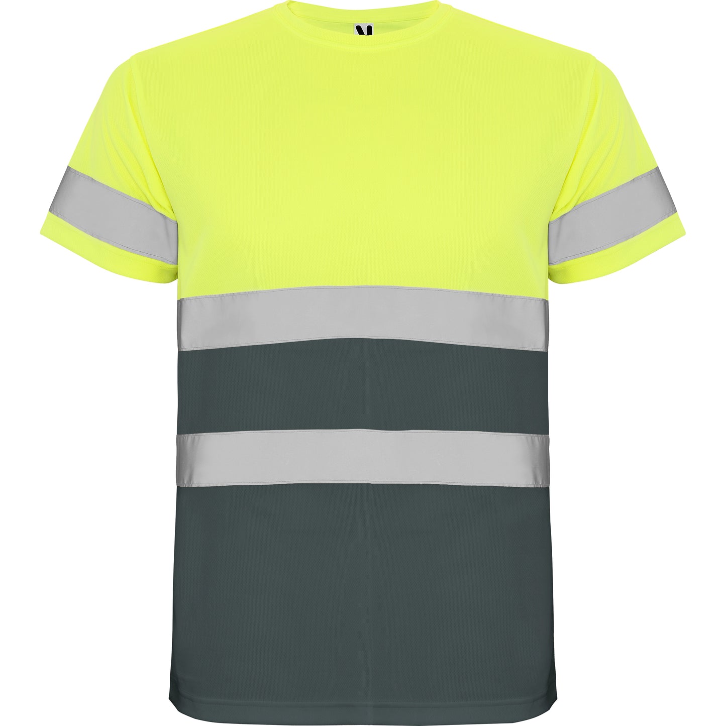 MA9310PI - FunktionsT-Shirt, Hi-Viz, Silberband, kurzarm