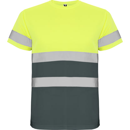 MA9310PI - FunktionsT-Shirt, Hi-Viz, Silberband, kurzarm