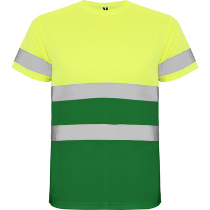 MA9310PI - FunktionsT-Shirt, Hi-Viz, Silberband, kurzarm