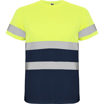 MA9310PI - FunktionsT-Shirt, Hi-Viz, Silberband, kurzarm